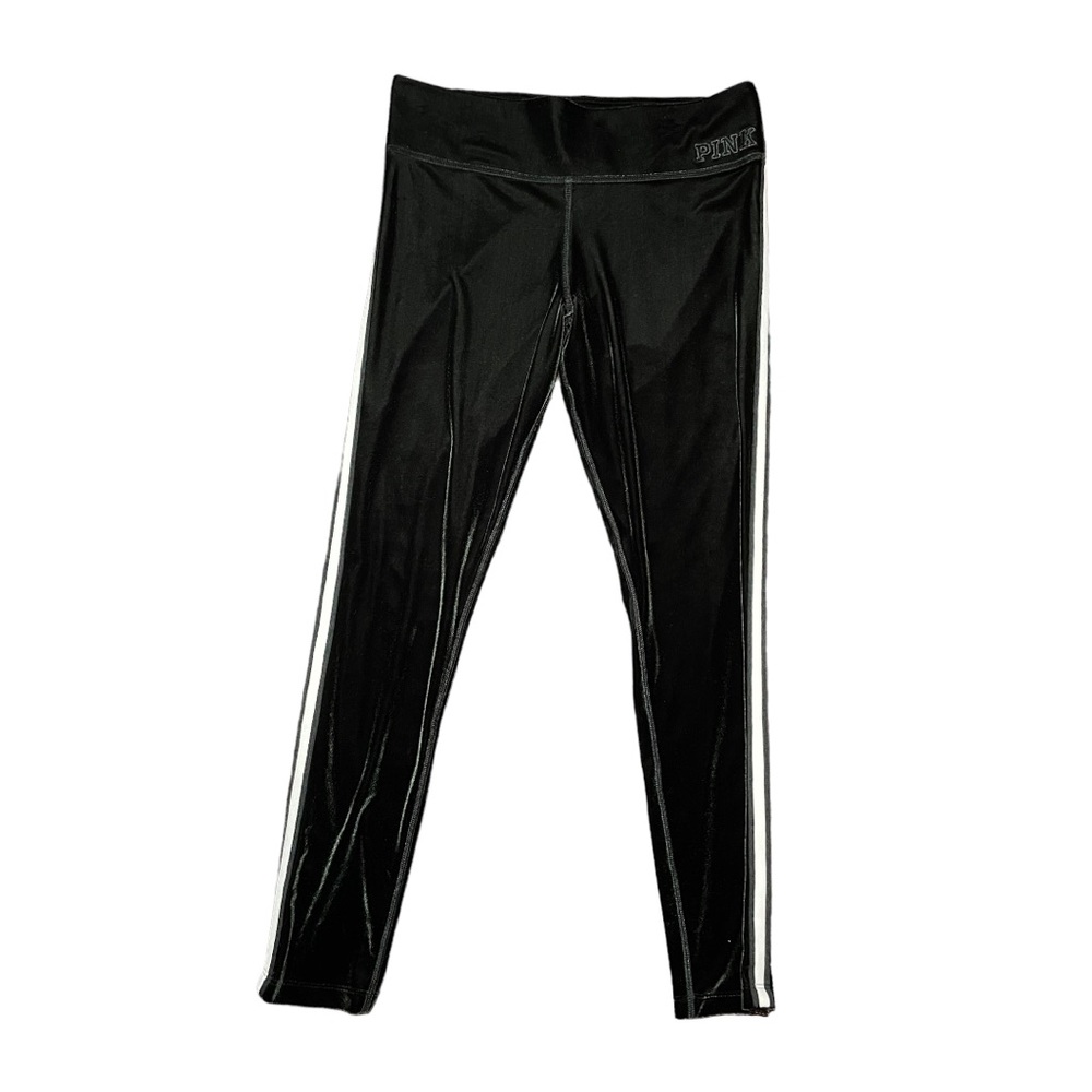 PINK Victoria’s Secret Black Velour Y2k Pants
